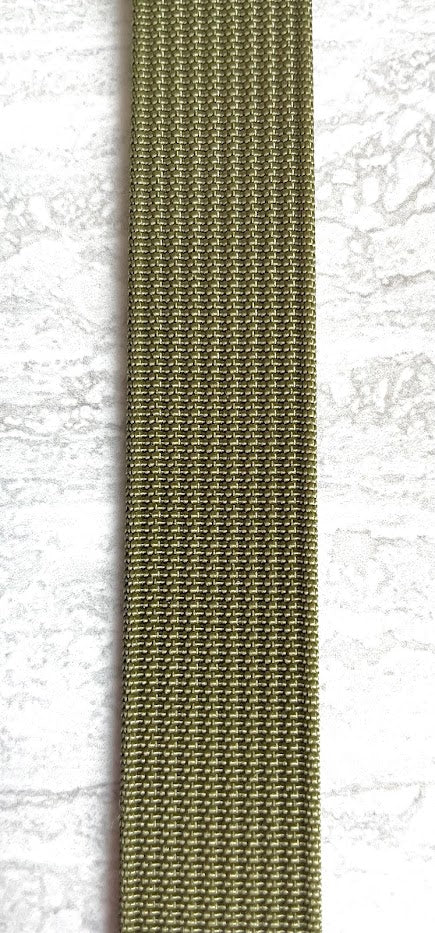 The 'Green Machine' - Green single pass ribbed nylon strap