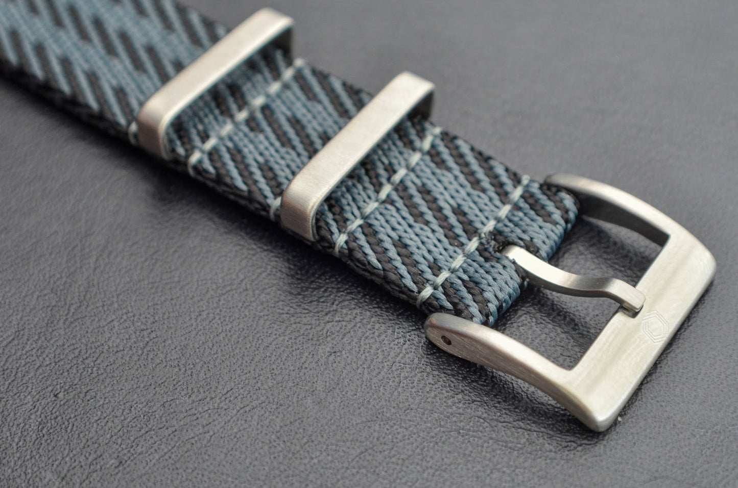 The 'St. James' - Traditional 'Bond' military watch strap made of a soft double weaved nylon