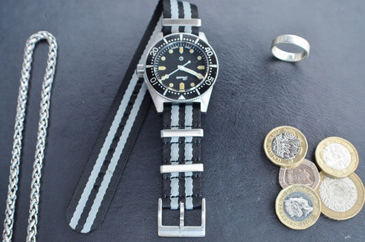 The 'Double Oh Yes' - Traditional BOND adjustable military watch strap made of a soft nylon